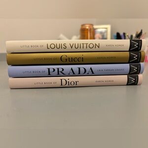 Set of 4 fashion hardcover books brand new!